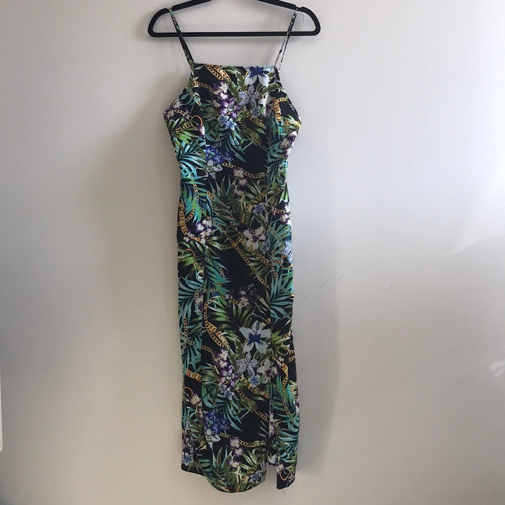 Primark floral/chain design dress